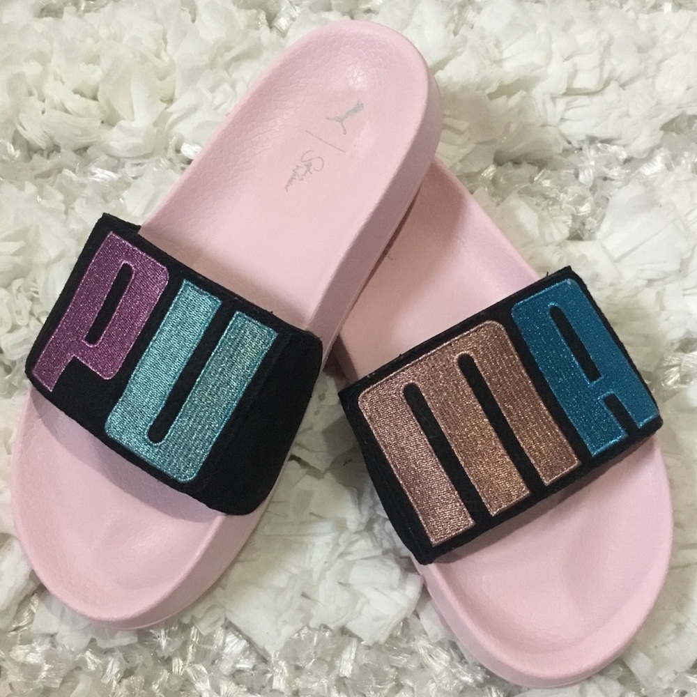 ✨PUMA x Sophia Webster Size7.5 Suede Slide Sandals